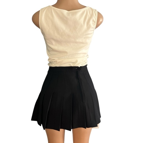 3/$30 🍂 Head Sportswear Vintage Black Pleated Mini Skirt - Picture 5 of 7